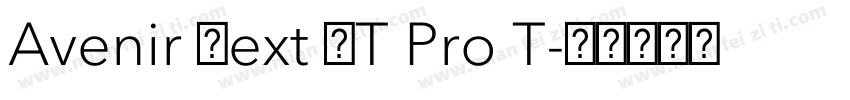 Avenir Next LT Pro T字体转换